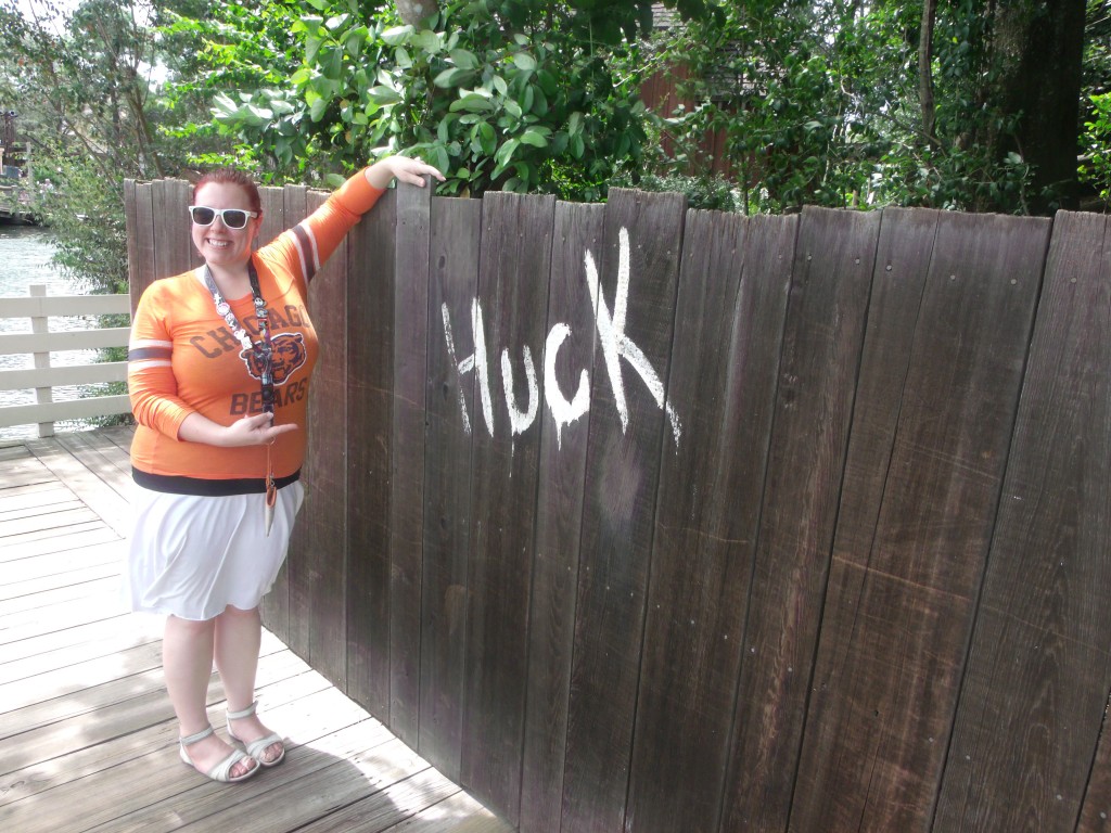 Huck Huck at Tom Sawyer Island