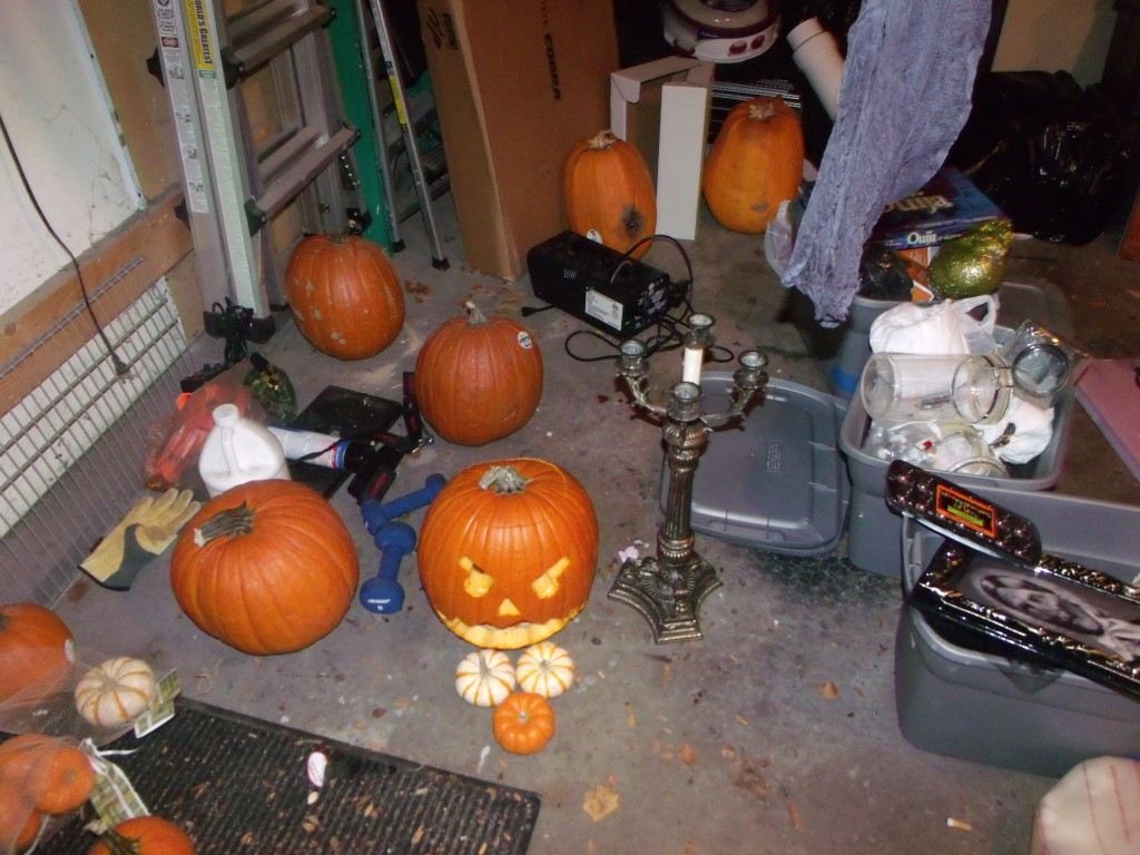 Getting Ready for Halloween Pumpkins and Decorations Oh My!
