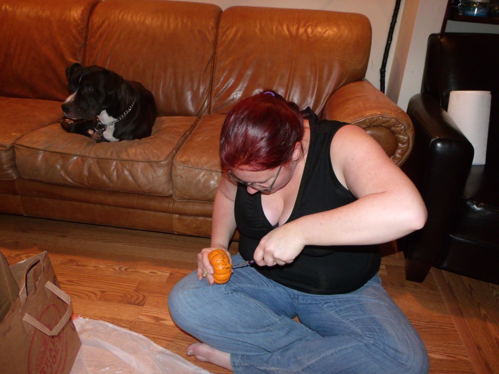 Carving Baby Pumpkins Carving Baby Pumpkins