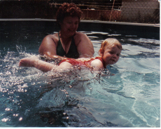 Baby Chrissy Swimming