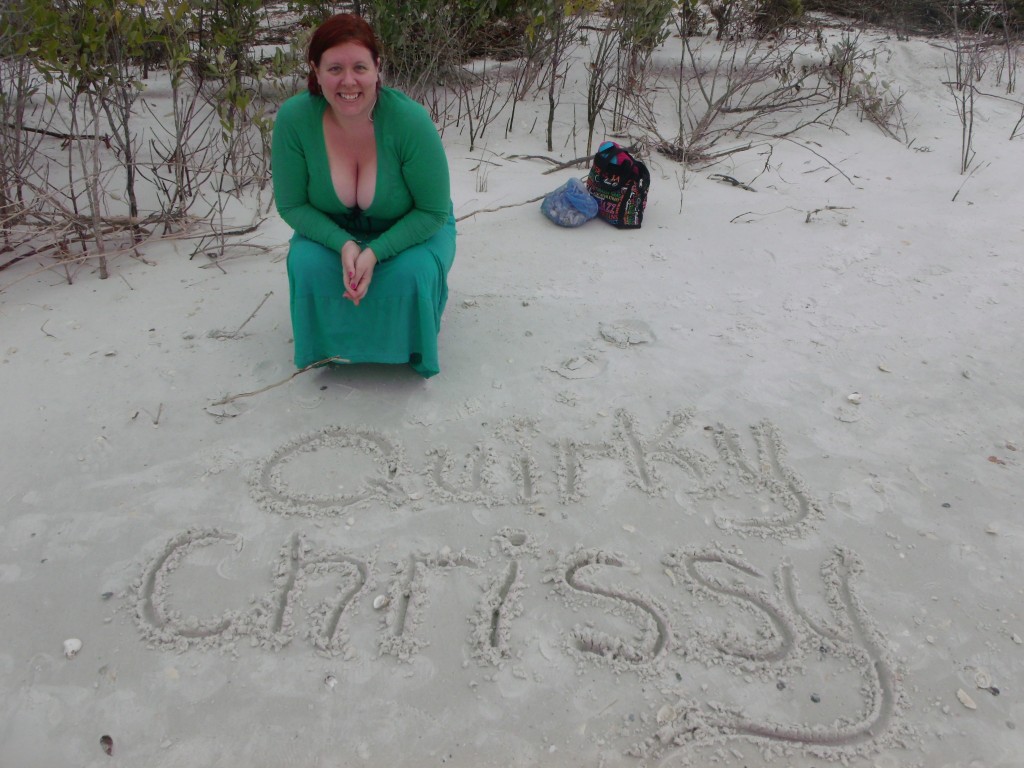 Quirky Chrissy at the beach