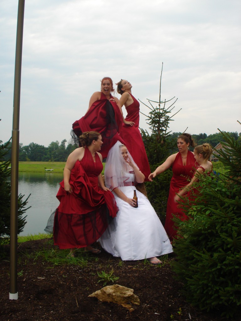 funny bridesmaid photos