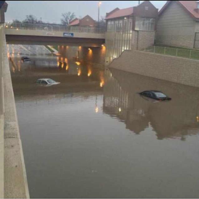 Belmont Train Underpass Underwater