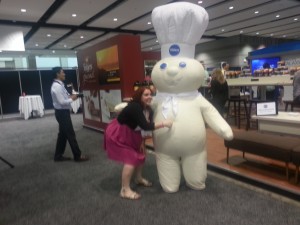 Pillsbury doughboy at BlogHer13