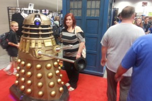 Quirky Chrissy and a Dalek