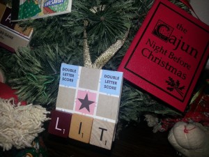 Literature Scrabble Ornament