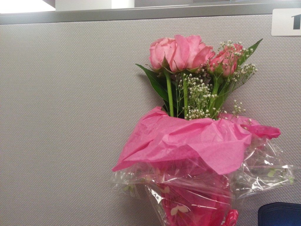 Flowers from co-workers
