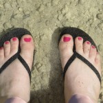 toes in the sand