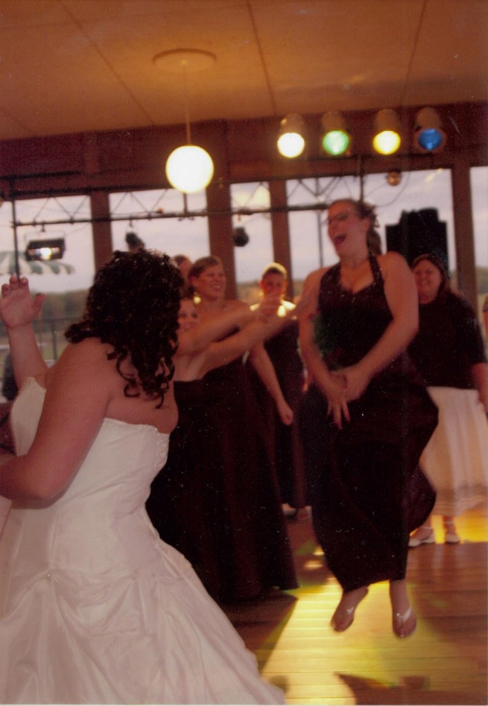 catching the bouquet