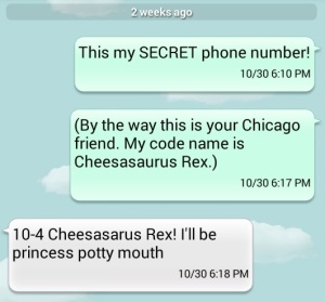 Secret Phone and Code Name