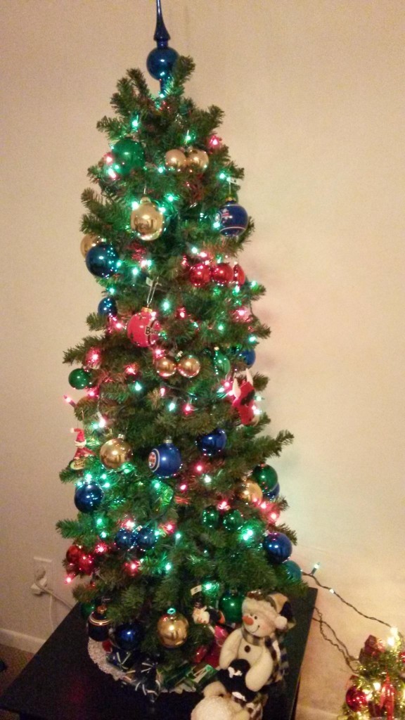 Sports themed Christmas tree