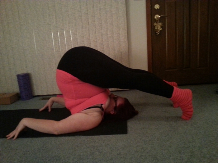 plow pose image