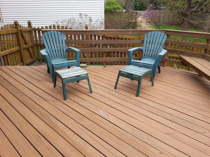 Don't they look adorable on our deck?