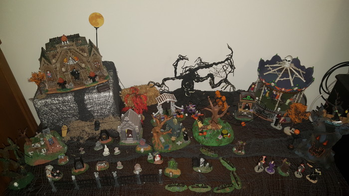 My Halloween village (Lemax Spookytown) is my pride and joy of Halloween. I love it more than my Christmas village