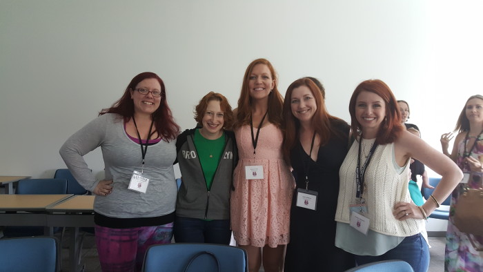 Just me and a bunch of awesome ginger writers. No big deal