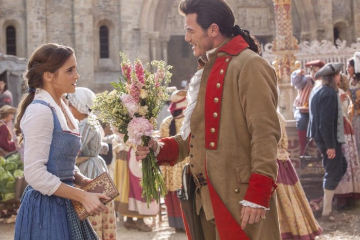 Gaston tries to Charm Belle with flowers