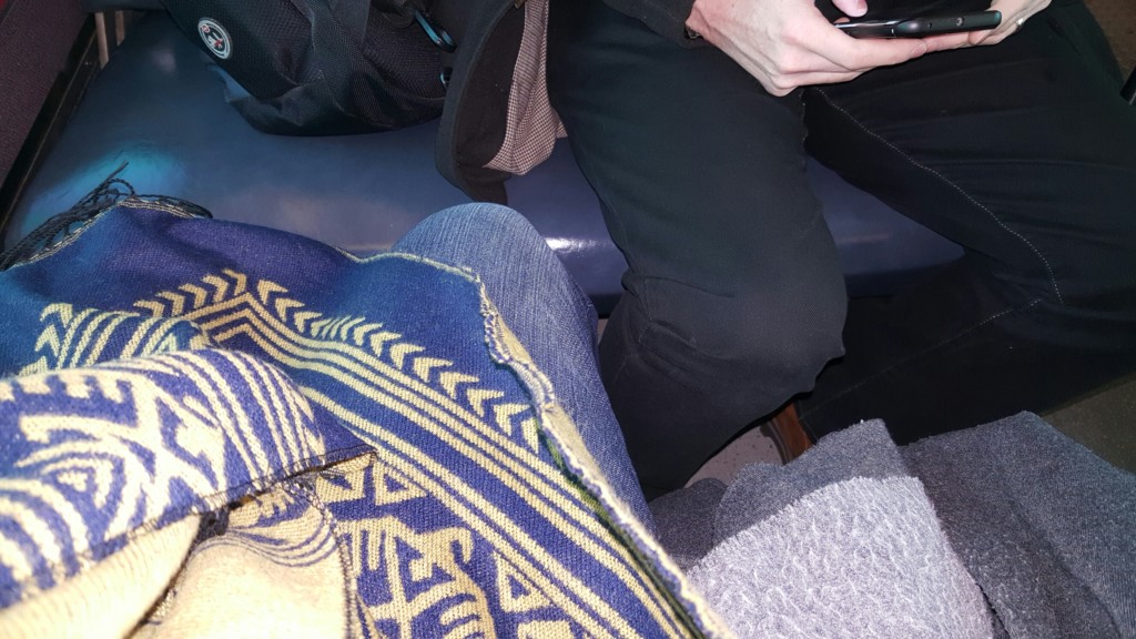There's no leg room on the metra