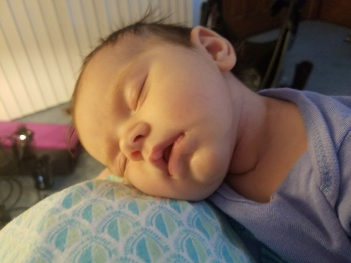 Sleeping baby face