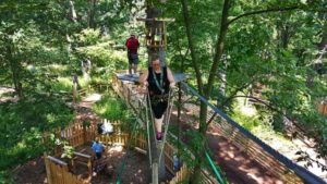 Flying high GoApe Ropes Course and ZipLine