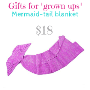Gifts for _grown ups_ mermaid tail blanket $18