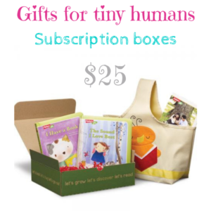 Gifts for tiny humans Let's Grow Play and learn Box $25