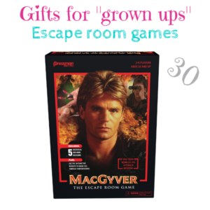 Gifts for "grown ups" MacGyver The Escape Room Game $30