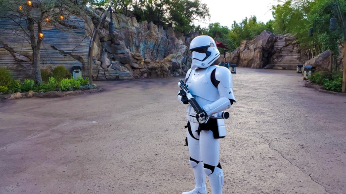 I love sassing stormtroopers in Galaxy's Edge 