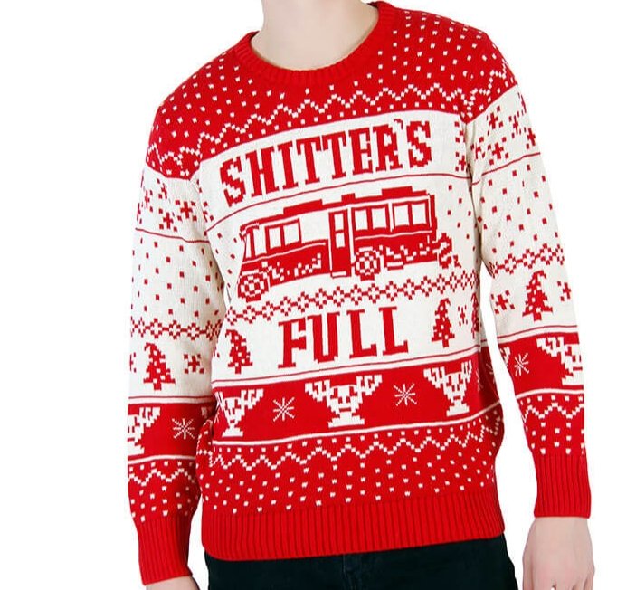 Shitter's Full ugly Christmas sweater
