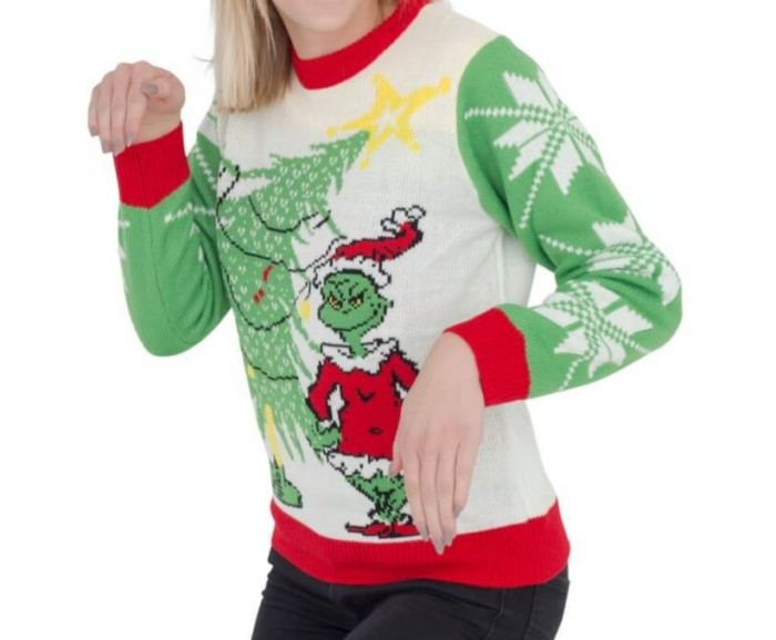 Grinch ugly Christmas sweater